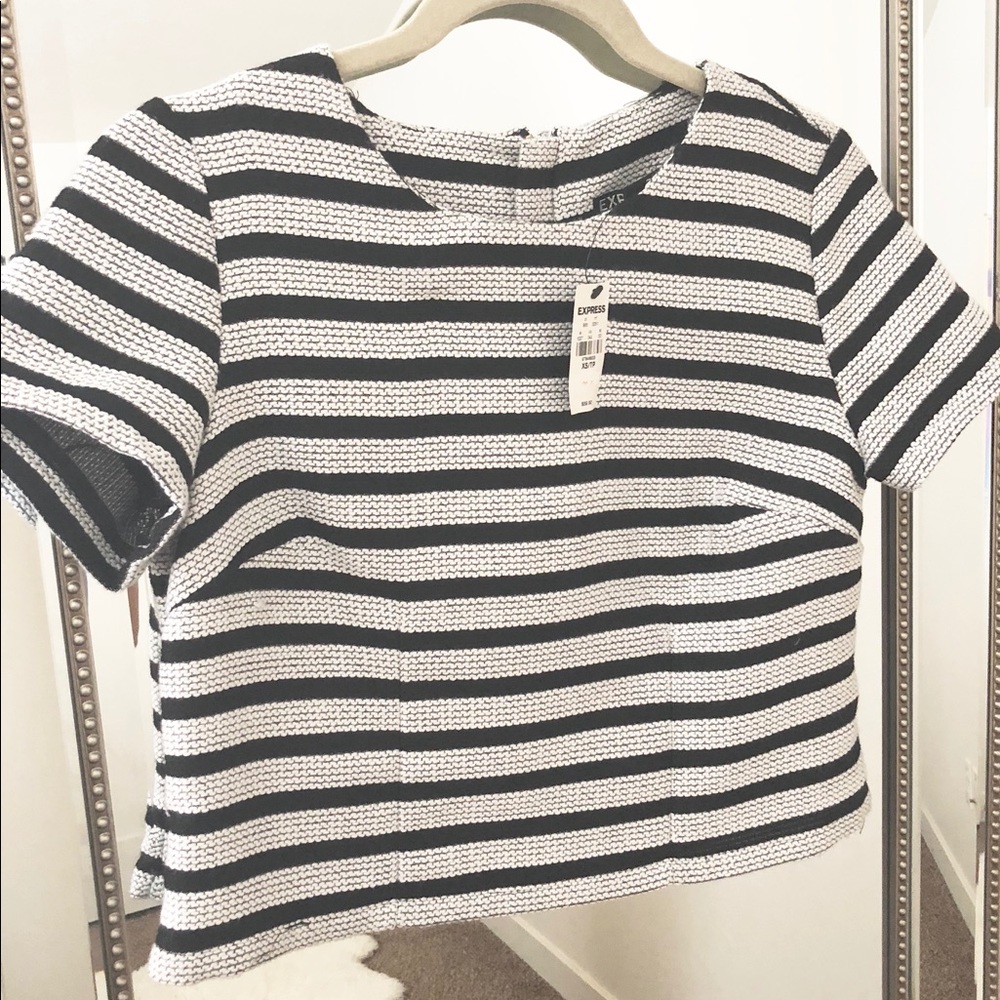 Express Striped Crop Top